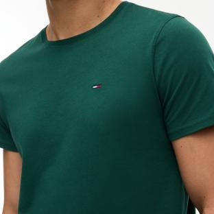 Tommy Hilfiger Men’s Dark Green T-shirt Tjm Xslim Jersey Photo of the Espace des Marques %store% store - view of %key%