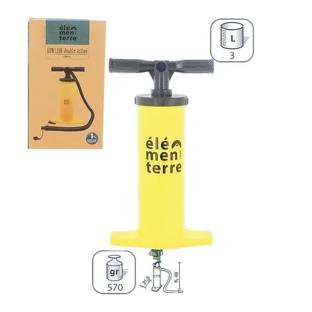 Inflador amarillo de doble acción Pumpshia Elementerre ver 0