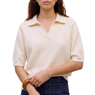 Beiges Damen-Polohemd von Vero Moda Foemily 2/4 Ansicht 0