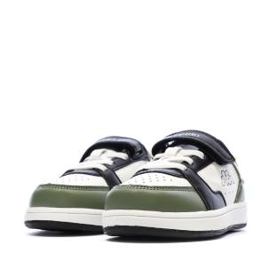 Baskets Blanc/Vert Garçon Kappa Logo Shay 1.0 vue 0