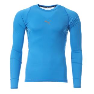 T-shirt Manches Longues Bleu Homme Puma Exo vue 0