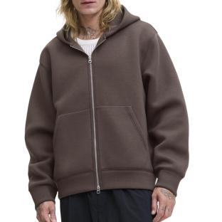 Sweat Zippé Marron Homme Jack & Jones Cover Scuba pas cher