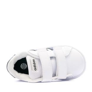 Baskets Blanc/Noir Bébé/Garçon Adidas Grand Court 2.0 vue 0