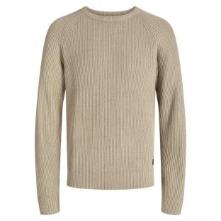 Jack & Jones Pannel Men’s Beige Knitted Jumper Photo of the Espace des Marques %store% store - view of %key%