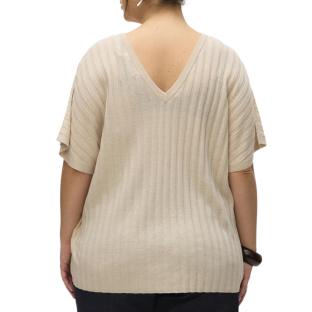 Women's beige jumper Vero Moda Barbados Photo of the Espace des Marques %store% store - view of %key%