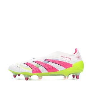 Chaussures de Foot Blanc/Rose Adidas Predator Elite Ll SG vue 0
