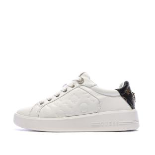 Baskets Blanc/Noir Femme Guess FLJRONFAL12 vue 0