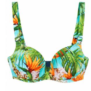 Top de bañador turquesa/verde para mujer Grain de Sable Naia ver 0