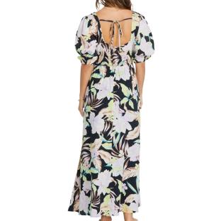 Schwarzes Kleid mit Blumen für Frauen Billabong Tropical Escape Ansicht 0