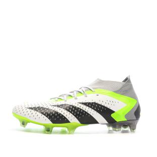 Chaussures de Foot Blanc/Gris/Vert Adidas Predator Accuracy.1 FG vue 0