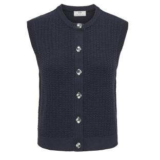 Ärmelloses Marineblaues Damen-Pullover JDY Stella Ansicht 0