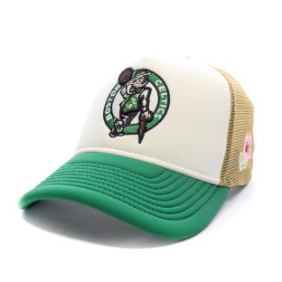 Casquette Blanc/Vert Homme New Era Nba Flower Trucker Boscel vue 0