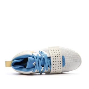 Chaussures de basketball Blanches/Jaune/Bleu Homme Adidas Dame 8 vue 0