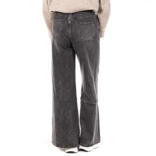 Jean Baggy Large Gris Femme Oraije Palazzo Pietro vue 0