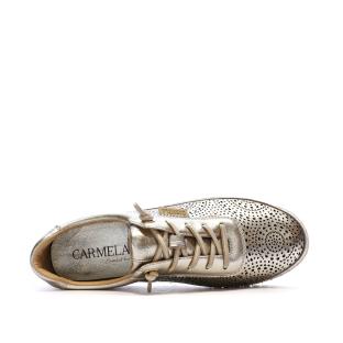 Baskets Dorées Femme Carmela Oro vue 0