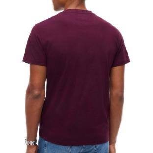 Tommy Hilfiger Men’s Bordeaux T-shirt Tjm Slim Linear Photo of the Espace des Marques %store% store - view of %key%