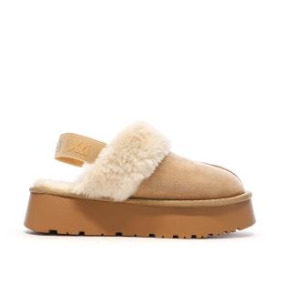 Sabots fourrés à élastique Beige Femme Xti Microfiber vue 0