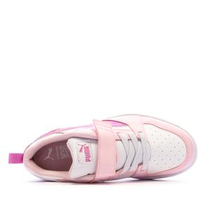 Baskets Rose Pale Fille Puma Rebound vue 0