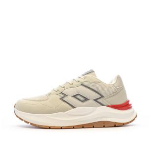 Baskets Beige/Blanche Homme Lotto Twenty6 vue 0