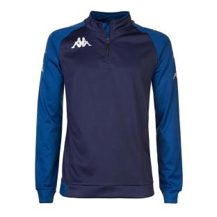 Kappa Trieste Men's 1/2 Zip Training Sweatshirt Navy Photo of the Espace des Marques %store% store - view of %key%
