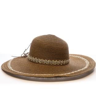 Capeline Marron Femme Via Lorenzo Madrigue vue 0