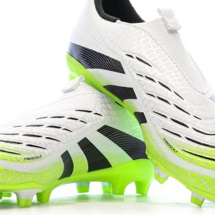Chaussures de Foot Blanc/Jaune Junior Adidas Predator League Ll FG/MG vue 0