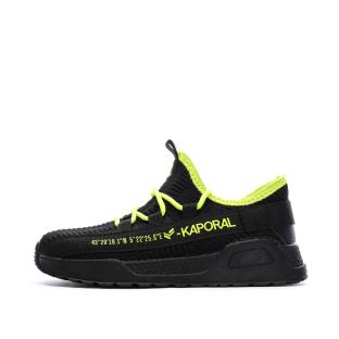 Baskets Noir/Jaune Garçon Kaporal Dofini vue 0