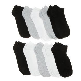 X10 Pairs of Black/White/Grey Men's Twinday Socks 1/242/59 Photo of the Espace des Marques %store% store - view of %key%