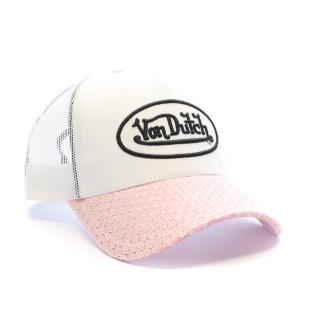 Casquette Blanc/Rose Femme Von Dutch Shinny vue 0