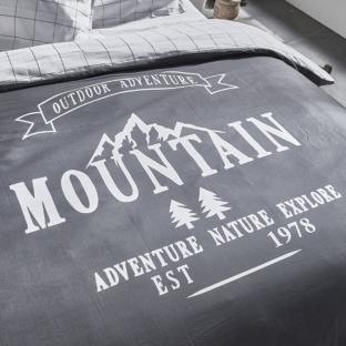 Bettwäsche-Set aus Baumwolle mit Karomuster „Today MOUNTAIN“ 220x240 Ansicht 0
