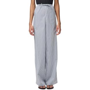 Pantalón fluido azul/marrón de mujer Pieces Feline ver 0