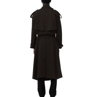 Langer Trenchcoat Braun Unisex Lacoste Runway Wooll Ansicht 0