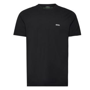 Camiseta negra de hombre Hugo Boss elástica ver 0