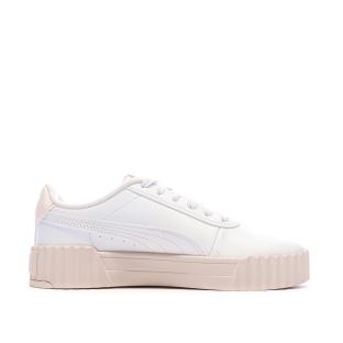 Baskets Blanches/Roses Femme Puma Carina 3.0 Cutie vue 0