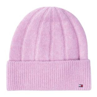 Bonnet Rose Femme Tommy Hilfiger Flag Fluffy vue 0