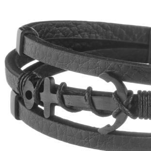 Bracelet Noir Geographical Norway 315001 vue 0