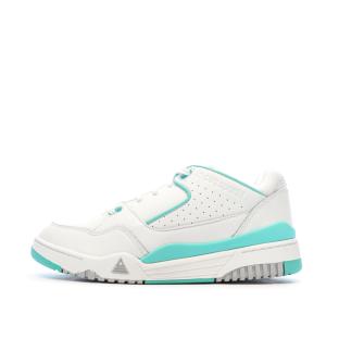 Baskets Blanches/Turquoises Homme Le Coq Sportif Nineties vue 0