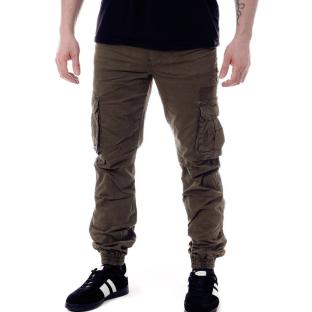 Pantalon Cargo Marron Foncé Homme Paname Brothers Carlos vue 0