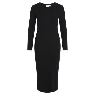 Langes Kleid Schwarz Frau Vila Nelly Ansicht 0