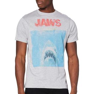 Men’s Grey T-shirt: Jaws Movie Poster Photo of the Espace des Marques %store% store - view of %key%