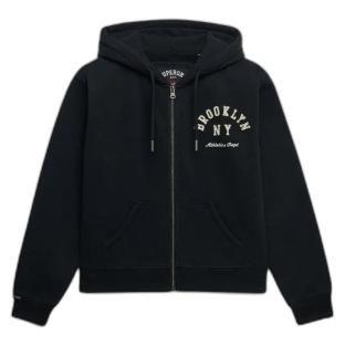 Sweat Zippé Marine Femme Superdry Ziphood vue 0
