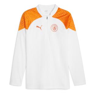 Manchester City Sweat 1/4 White/Orange Man Puma 2023/2024 Photo of the Espace des Marques %store% store - view of %key%