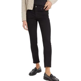 Jean 712 Slim Noir Femme Levi's Welt Pocket 1 vue 0