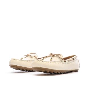 Mocassins Beige Femme Geox Leelyan vue 0
