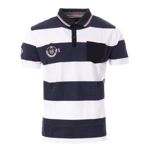 Polo de rugby azul marino/blanco para hombre TOWN ver 0