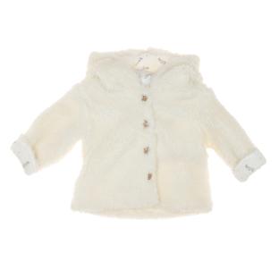Manteau Sherpa Blanc Doux Fille EOM Ematurino vue 0
