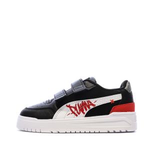 Baskets Noires/Blanches Garçon Puma Shuffle Downtown vue 0