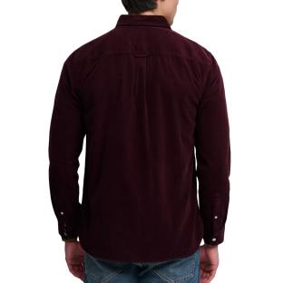 Chemise Bordeaux Homme Superdry Classic vue 0