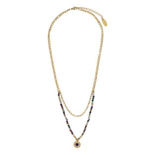 Clio Blue Women's Blue/Purple Necklace CO3938SD Photo of the Espace des Marques %store% store - view of %key%