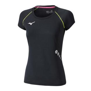 T-Shirt Noir Femme Mizuno Wos vue 0